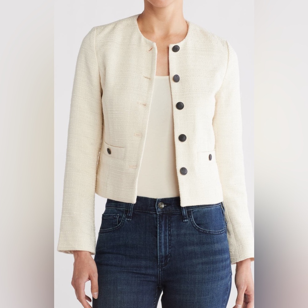 rag & bone AMAYA BLAZER Crop Jacket size 8
Color Ivory - Picture 1 of 10